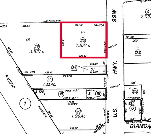 333 S Main St, Red Bluff, CA for sale - Plat Map - Image 1 of 1