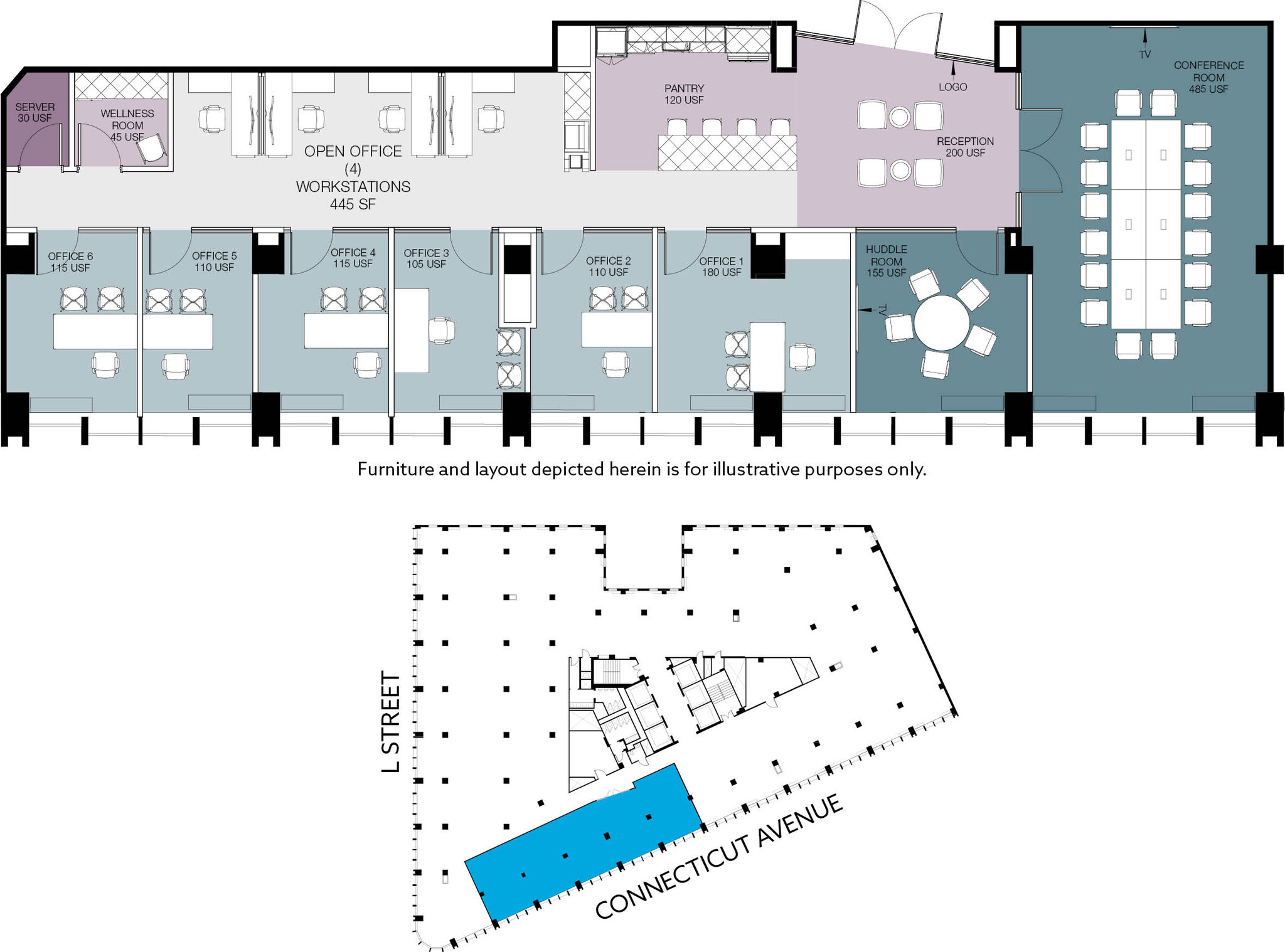 1025 Connecticut Ave NW, Washington, DC for lease Floor Plan- Image 1 of 1