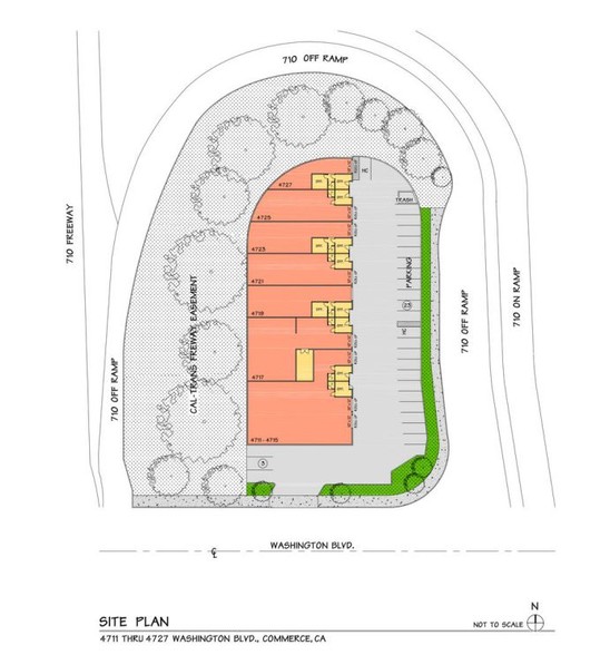 4719 E Washington Blvd, Commerce, CA for lease - Site Plan - Image 2 of 9