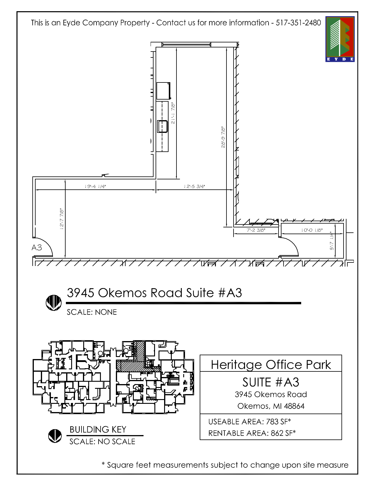 3945 Okemos Rd, Okemos, MI for lease Floor Plan- Image 1 of 1