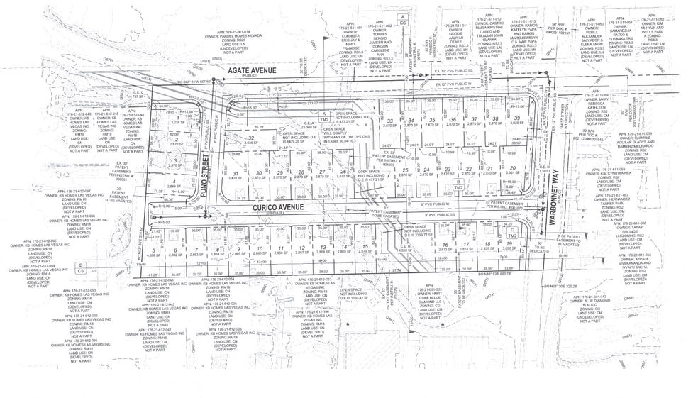 Agate and Warbonnet, Las Vegas, NV for sale - Site Plan - Image 2 of 3