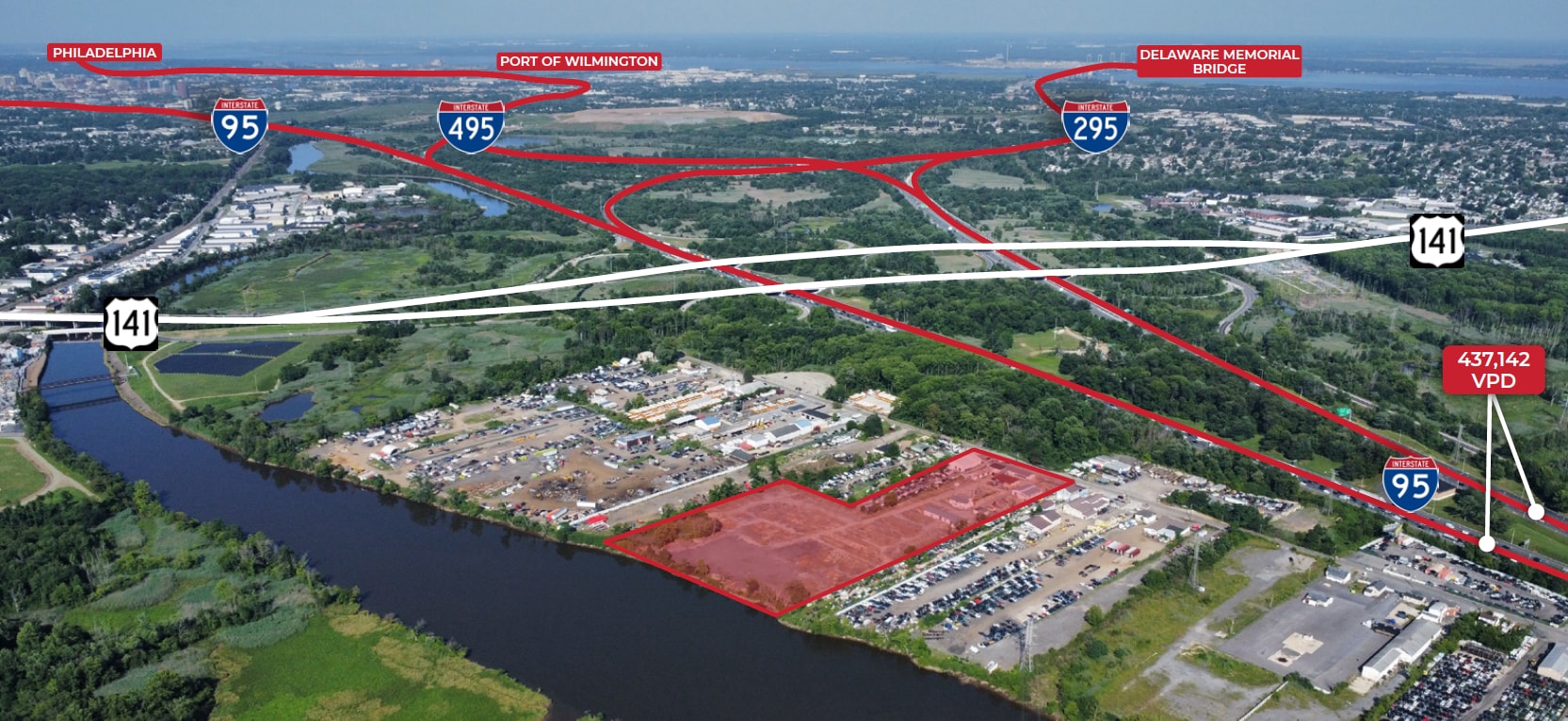 453 Old Airport Rd, New Castle, DE for lease Aerial- Image 1 of 4