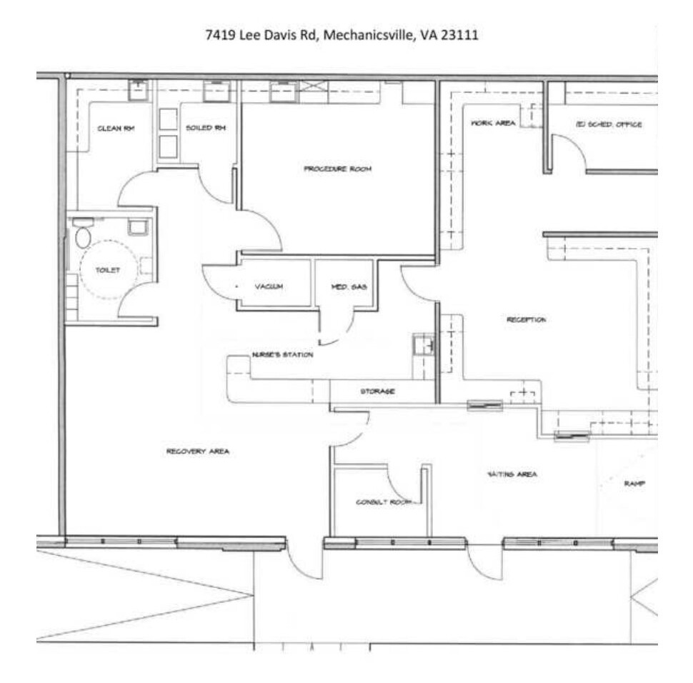 7415-7425 Lee Davis Rd, Mechanicsville, VA for lease Floor Plan- Image 1 of 1