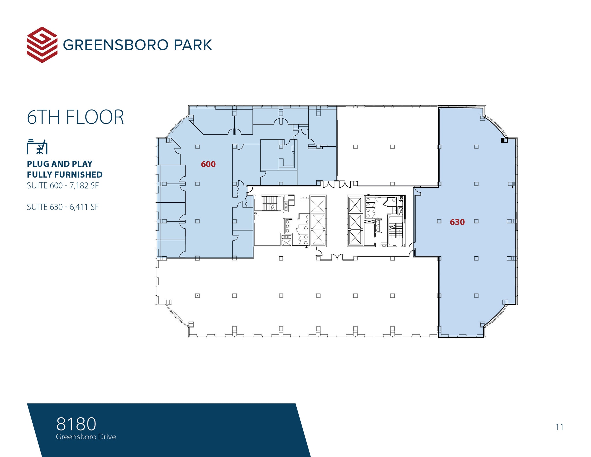 8180-8200 Greensboro Dr, McLean, VA for lease Floor Plan- Image 1 of 1
