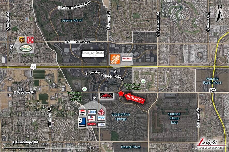 SUPERSTITION SPRINGS Blvd, Mesa, AZ for sale - Aerial - Image 2 of 3