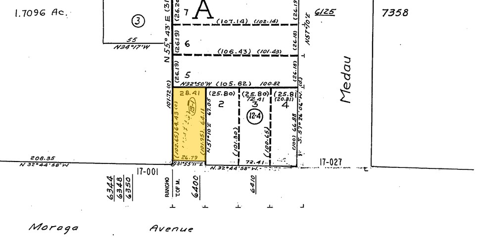 6400 Moraga Ave, Oakland, CA for lease - Plat Map - Image 2 of 5