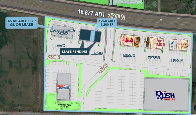 400 W 2700 N, Pleasant View, UT for lease - Site Plan - Image 2 of 3