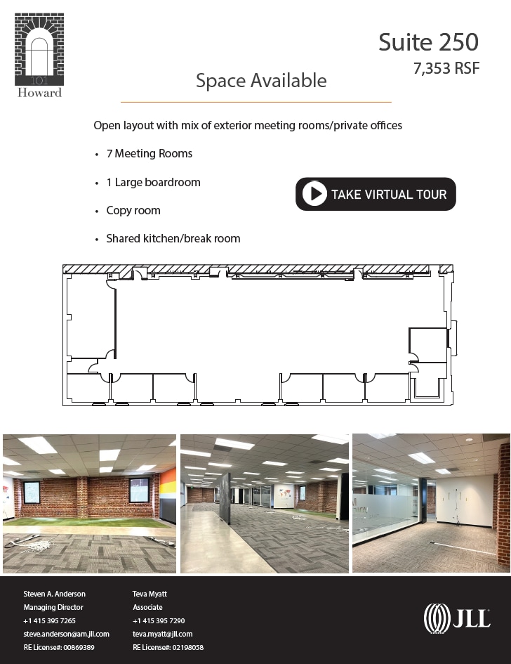 101 Howard St, San Francisco, CA for lease Floor Plan- Image 1 of 4