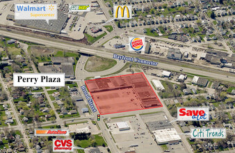 2202-2264 Broad St, Erie, PA - aerial  map view