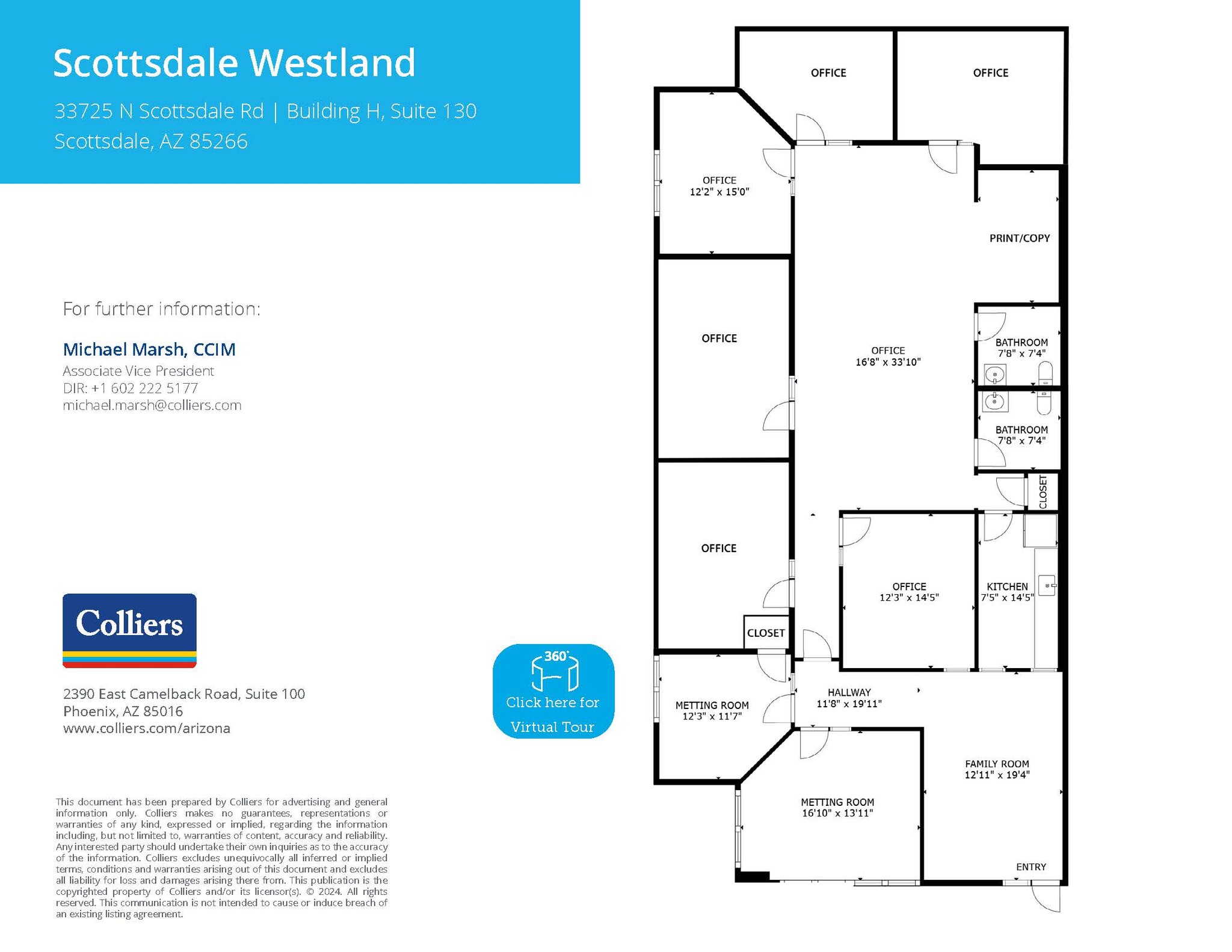 33725 N Scottsdale Rd, Scottsdale, AZ for lease Floor Plan- Image 1 of 1