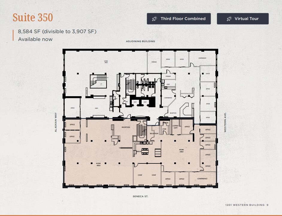 1201 Western Ave, Seattle, WA for lease Floor Plan- Image 1 of 1