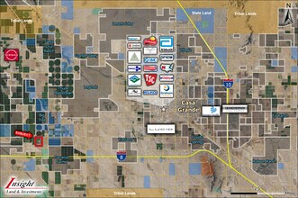 SELMA Hwy, Stanfield, AZ - AERIAL  map view