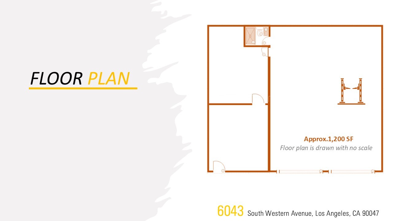 6043 S Western Ave, Los Angeles, CA for lease Floor Plan- Image 1 of 1