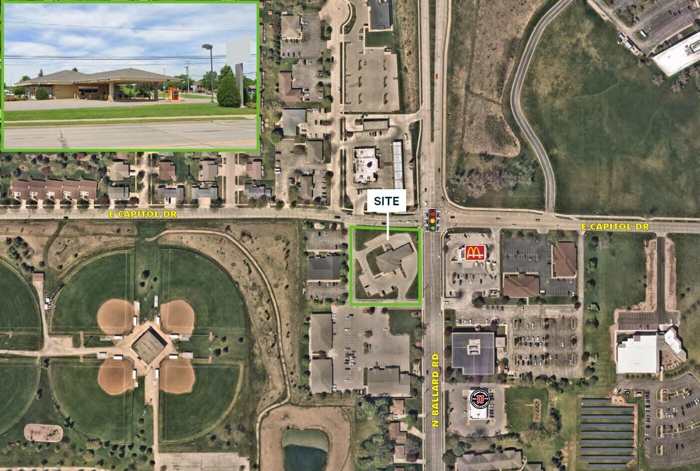 3321 N Ballard Rd, Appleton, WI for sale Aerial- Image 1 of 1