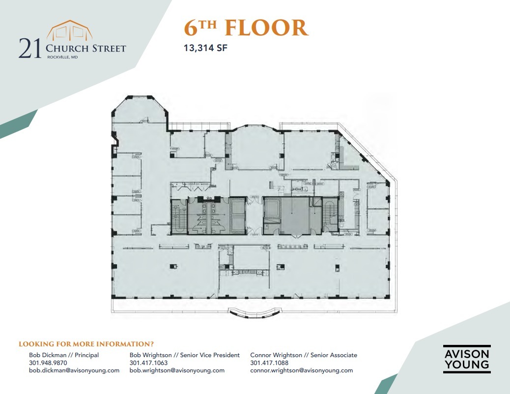 21 Church St, Rockville, MD for lease Floor Plan- Image 1 of 1