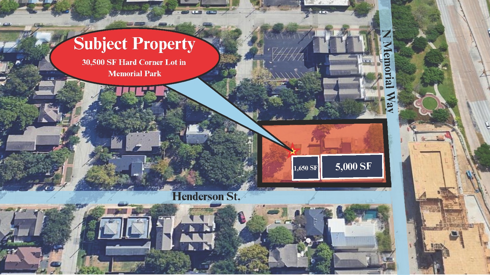 2020 N Memorial Way, Houston, TX for sale Aerial- Image 1 of 15