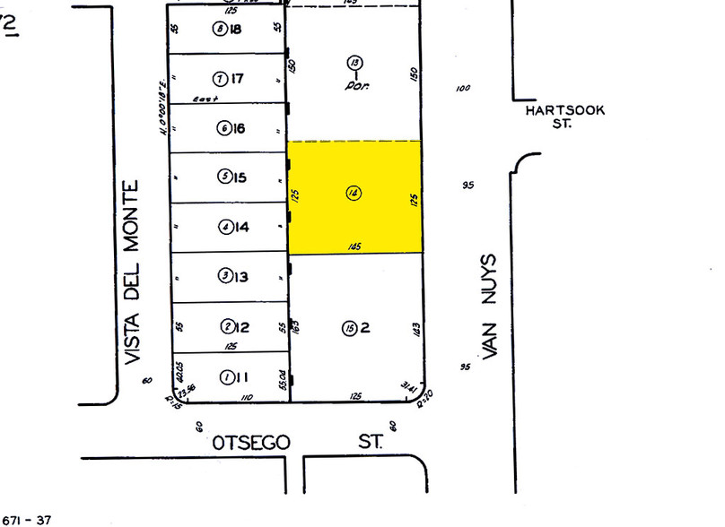 5121 Van Nuys Blvd, Sherman Oaks, CA for lease - Plat Map - Image 2 of 20