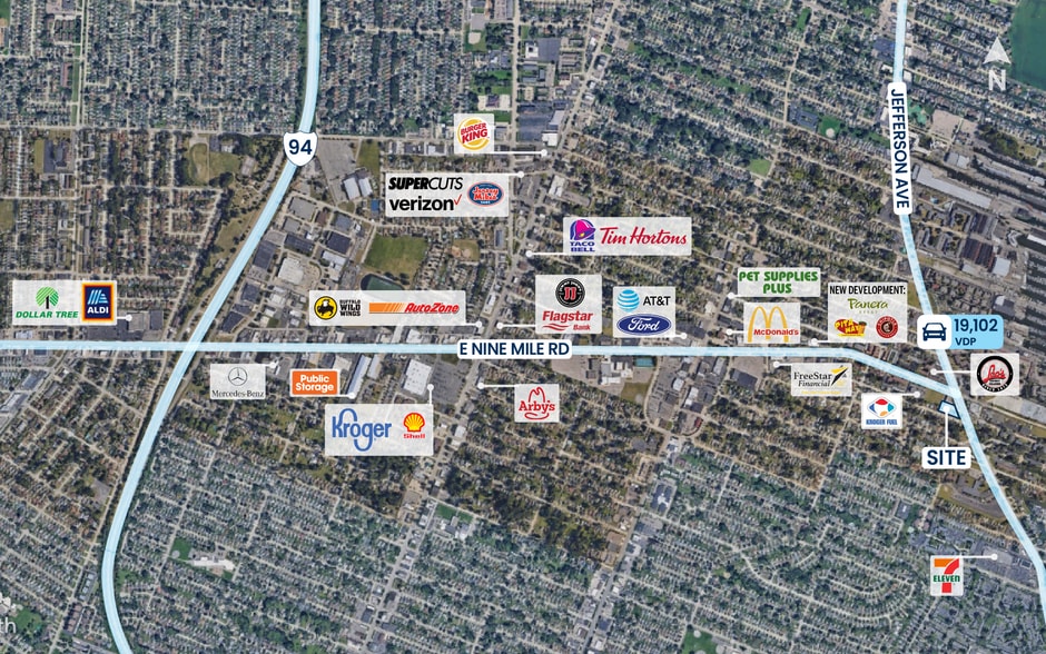 23707-23709 Jefferson Ave, Saint Clair Shores, MI for sale - Building Photo - Image 2 of 5