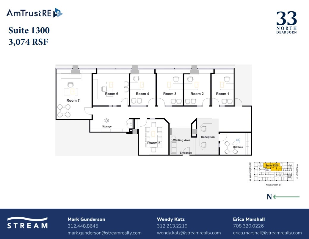 33 N Dearborn St, Chicago, IL for lease Floor Plan- Image 1 of 1