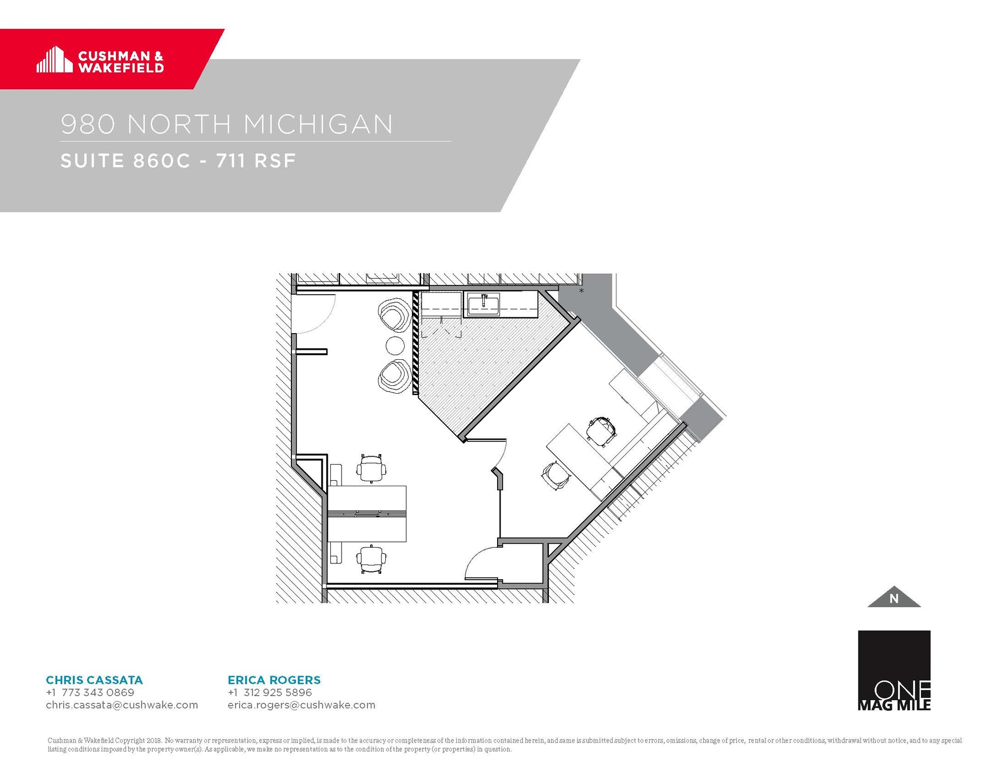 980 N Michigan Ave, Chicago, IL for lease Floor Plan- Image 1 of 1