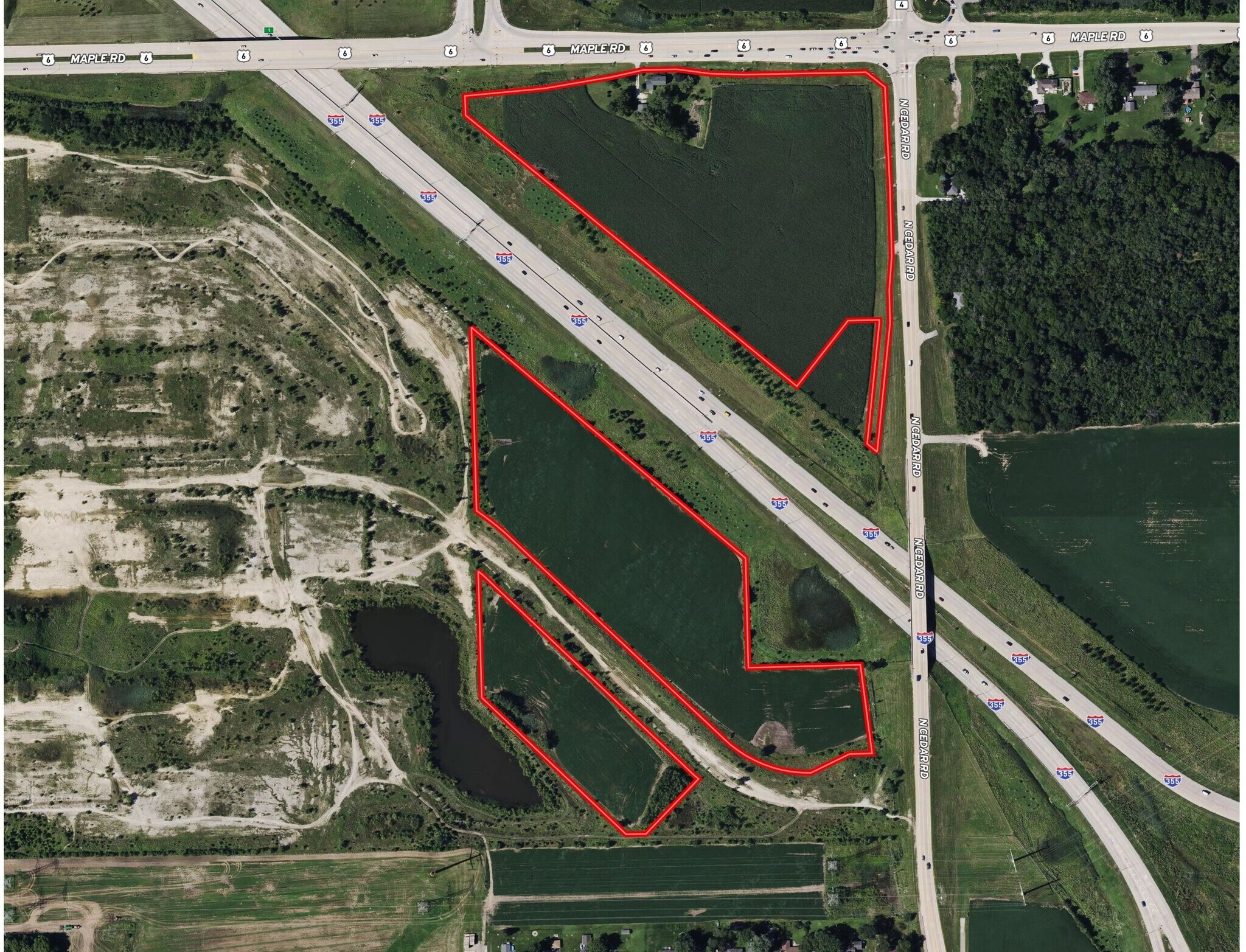 N Cedar Road, New Lenox, IL for sale Aerial- Image 1 of 2