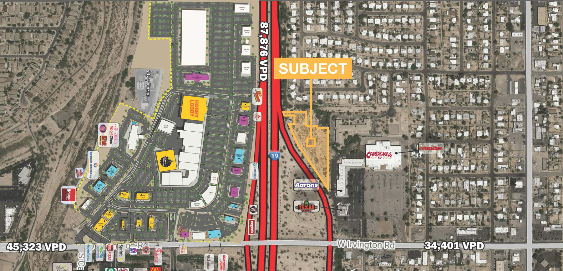 950 W Irvington Rd, Tucson, AZ 85714 - 3.0 Acre Shopping Center Pad ...