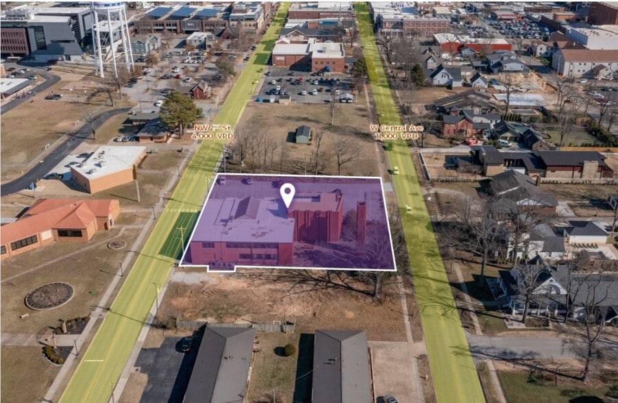 406 W Central Ave, Bentonville, AR for sale - Aerial - Image 1 of 5