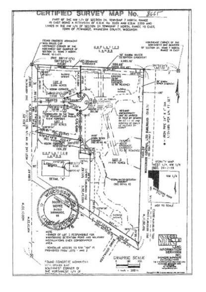 Highway F & Nancy's Ct, Pewaukee, WI for sale - Plat Map - Image 2 of 3