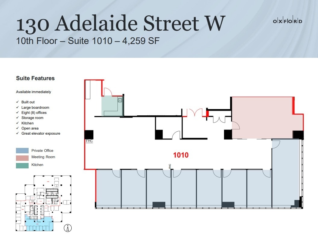 130 Adelaide St W, Toronto, ON for lease Floor Plan- Image 1 of 1