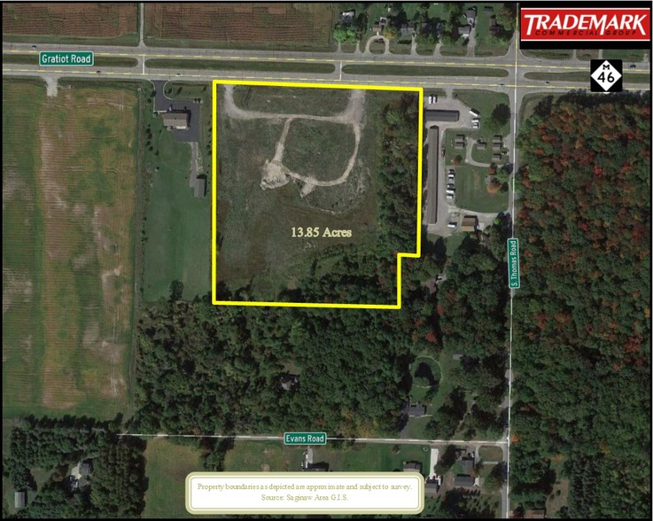 10000 Gratiot Rd, Saginaw, MI for sale - Aerial - Image 1 of 3