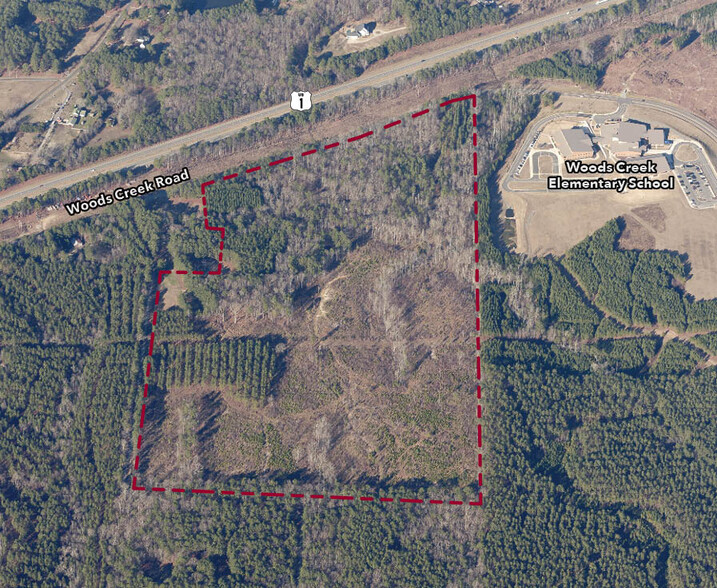 7511-7517 Woods Creek Rd, Apex, NC for sale - Aerial - Image 2 of 6