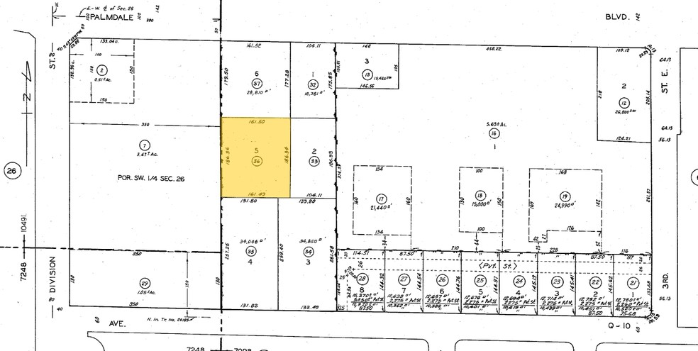 144 E Palmdale Blvd, Palmdale, CA for sale - Plat Map - Image 2 of 38