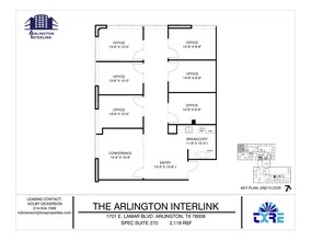 1701 E Lamar Blvd, Arlington, TX for lease Floor Plan- Image 1 of 1