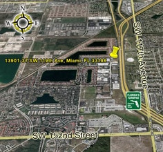 13901 SW 119th Ave, Miami, FL - AERIAL  map view