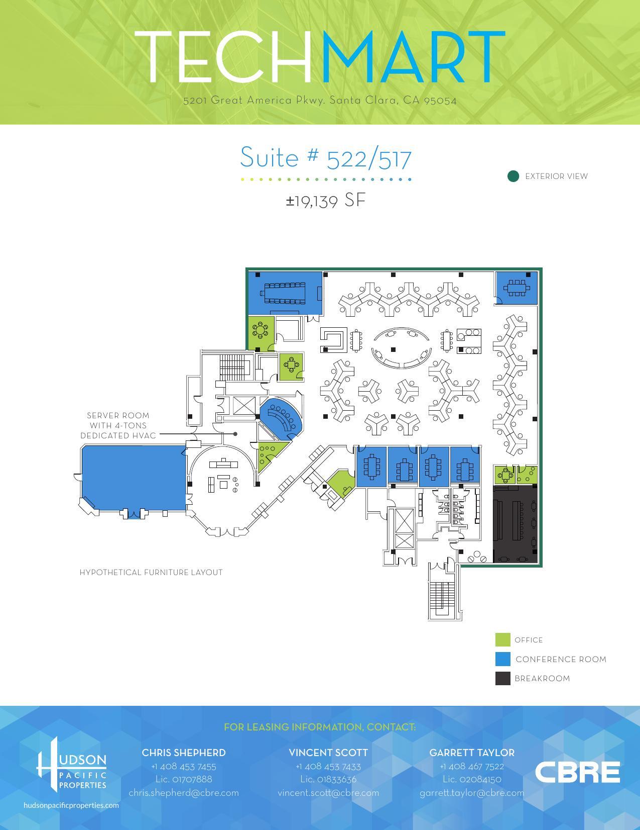 5201 Great America Pkwy, Santa Clara, CA for lease Floor Plan- Image 1 of 3
