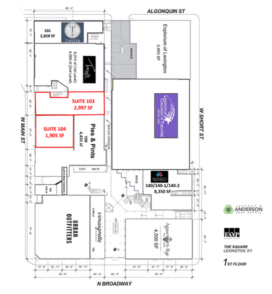 401 W Main St, Lexington, KY for lease - Floor Plan - Image 2 of 10