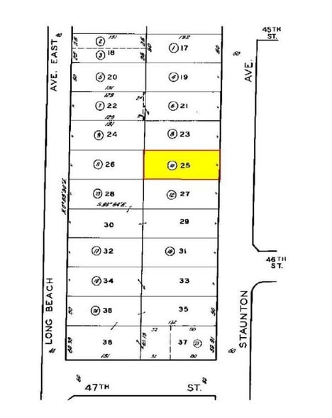 4511-4527 Staunton Ave, Los Angeles, CA for lease - Plat Map - Image 2 of 12