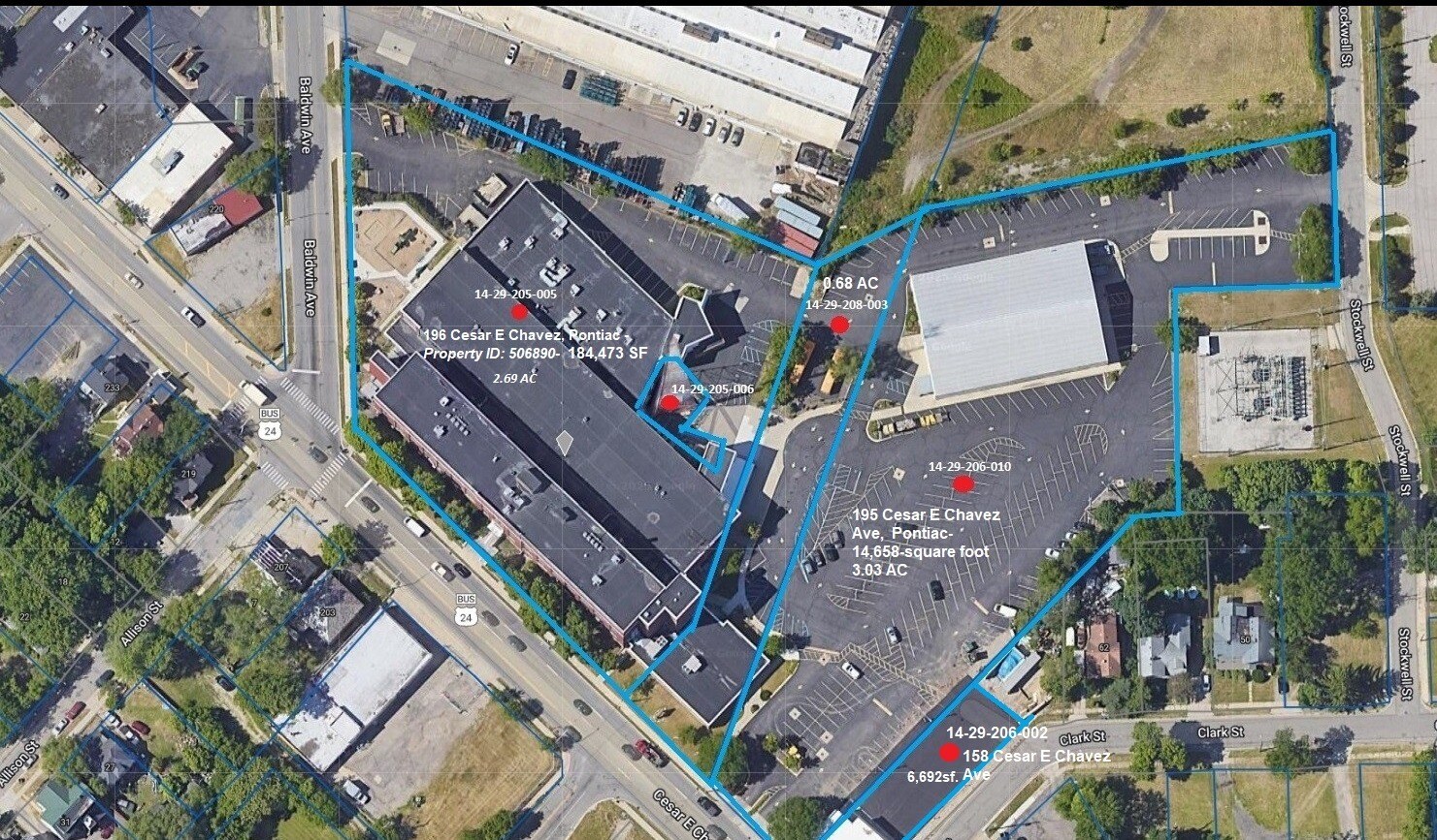 195 Cesar E Chavez Ave, Pontiac, MI for sale Primary Photo- Image 1 of 2