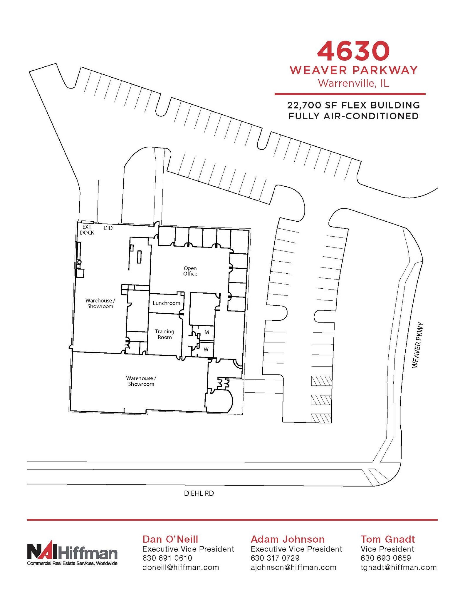 4630 Weaver Pky, Warrenville, IL for lease Floor Plan- Image 1 of 1