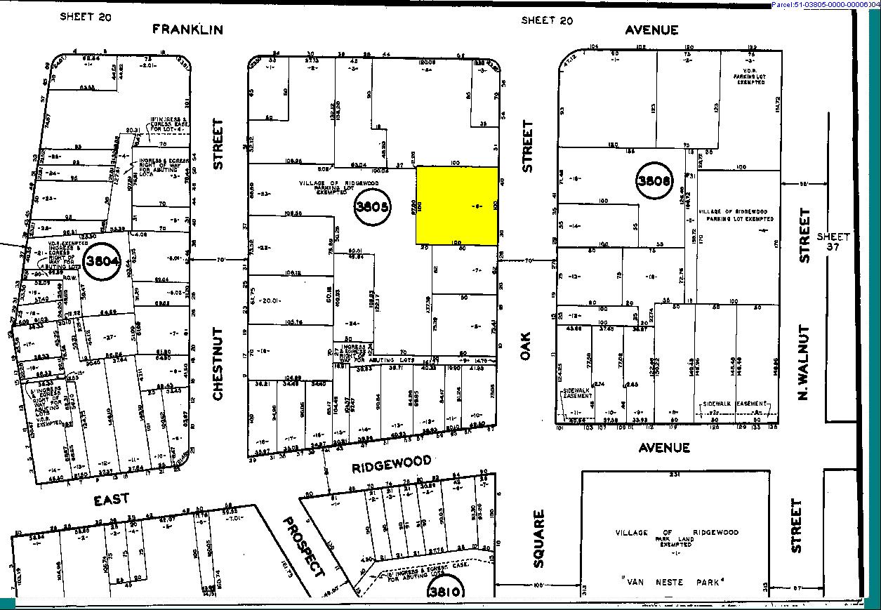 30-38 Oak St, Ridgewood, NJ for sale Plat Map- Image 1 of 1