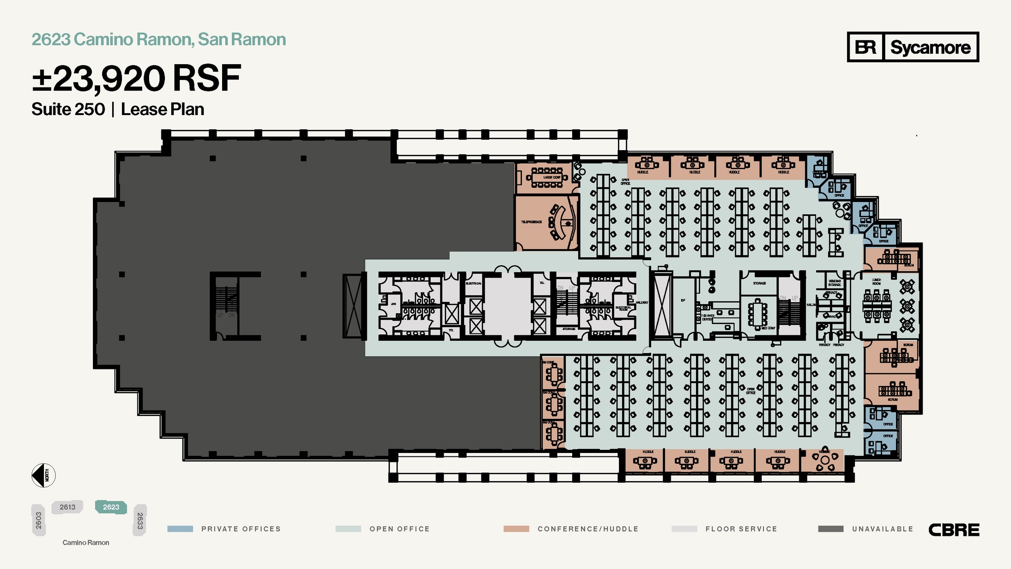 2603-2633 Camino Ramon, San Ramon, CA for lease Floor Plan- Image 1 of 1
