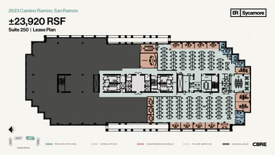 2603-2633 Camino Ramon, San Ramon, CA for lease Floor Plan- Image 1 of 1