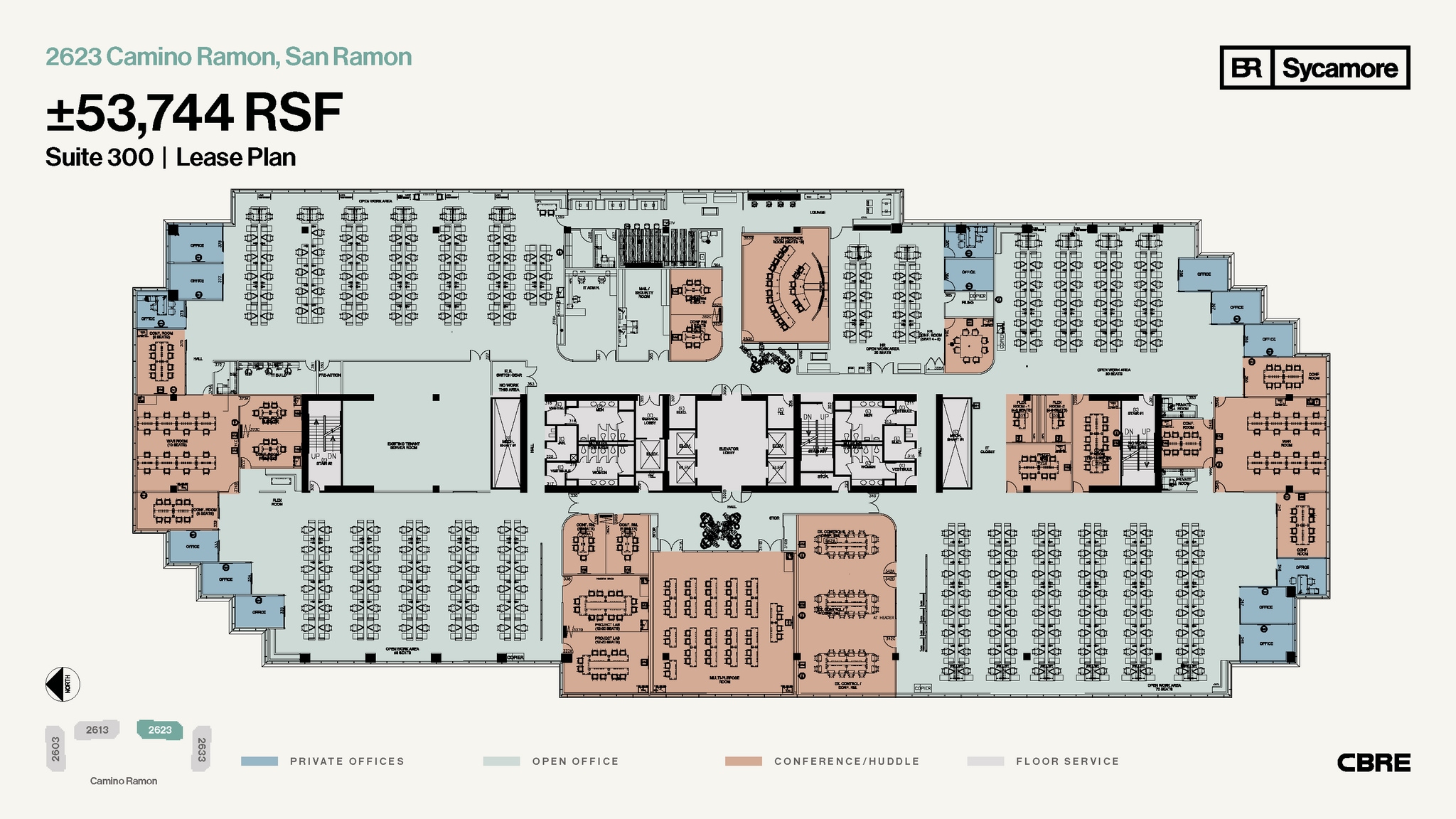 2603-2633 Camino Ramon, San Ramon, CA for lease Floor Plan- Image 1 of 1