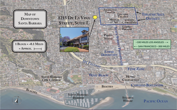 1215 De La Vina St, Santa Barbara, CA - AERIAL  map view - Image1