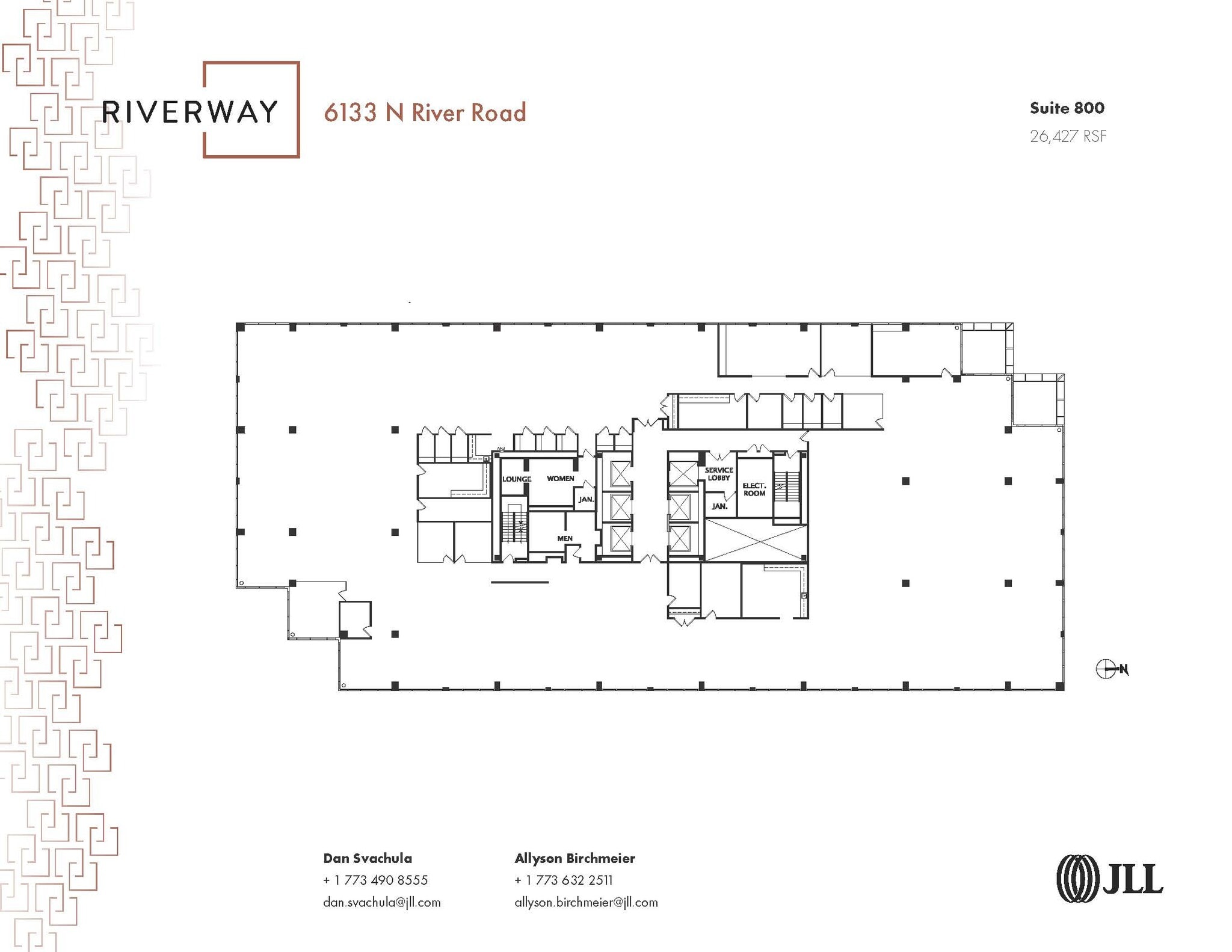9377 W Higgins Rd, Rosemont, IL for lease Floor Plan- Image 1 of 1