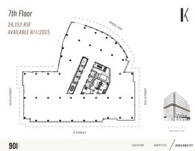 901 K St NW, Washington, DC for lease Floor Plan- Image 1 of 1