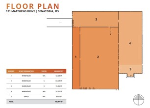 121 Matthews Dr, Senatobia, MS for lease Floor Plan- Image 1 of 1