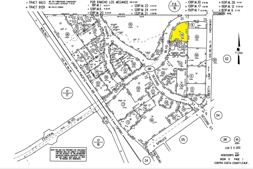 1280 Central Blvd, Brentwood, CA for lease - Plat Map - Image 2 of 5