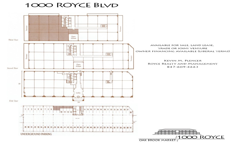 1000 Royce Blvd, Oakbrook Terrace, IL for lease - Floor Plan - Image 2 of 12