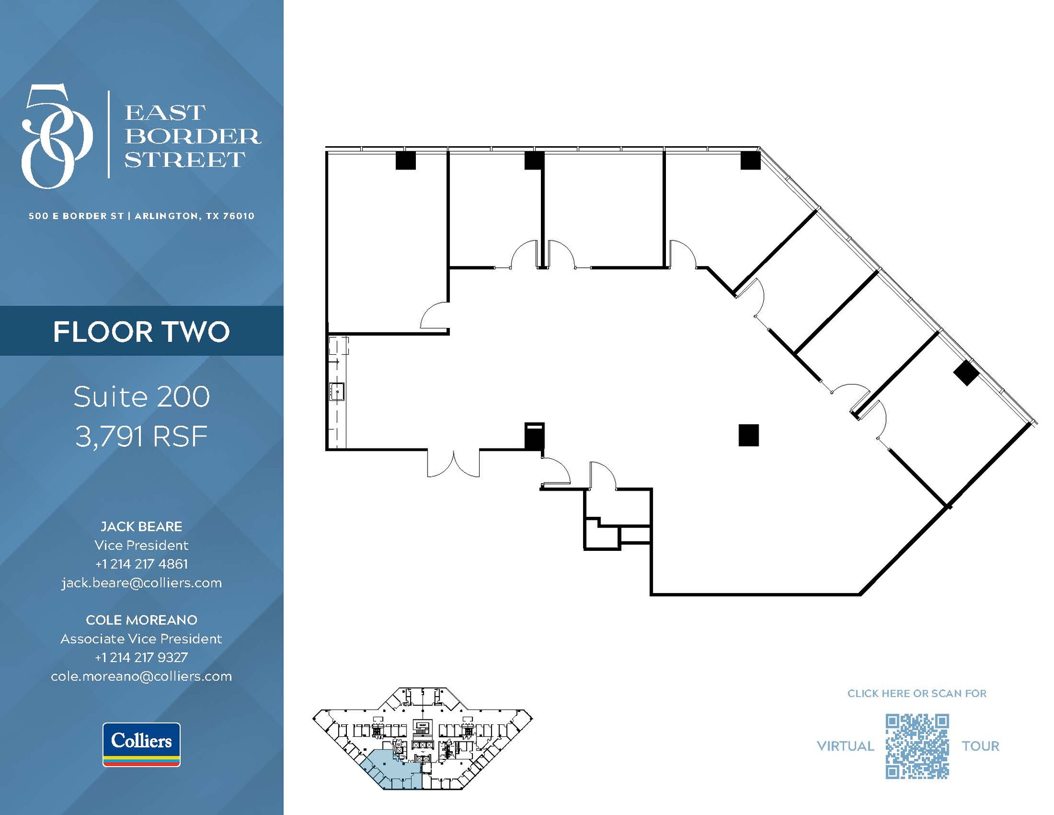 500 E Border St, Arlington, TX for lease Floor Plan- Image 1 of 4